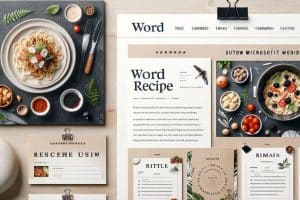 🍳 Wordでレシピテンプレートを作成！料理の記録＆共有